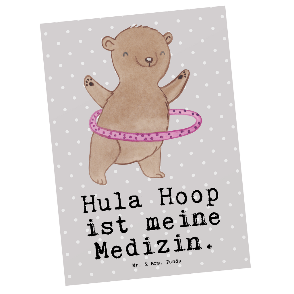 Postkarte Bär Hula Hoop Medizin Geschenkkarte, Grußkarte, Karte, Einladung, Ansichtskarte, Geburtstagskarte, Einladungskarte, Dankeskarte, Geschenk, Sport, Sportart, Hobby, Schenken, Danke, Dankeschön, Auszeichnung, Gewinn, Sportler, Hula Hoop, Fitness, Training