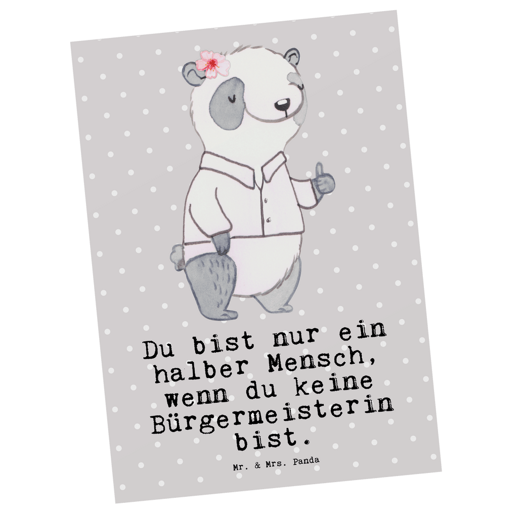 Postkarte Bürgermeisterin mit Herz Geschenkkarte, Grußkarte, Karte, Einladung, Ansichtskarte, Geburtstagskarte, Einladungskarte, Beruf, Ausbildung, Jubiläum, Abschied, Rente, Kollege, Kollegin, Geschenk, Schenken, Arbeitskollege, Mitarbeiter, Firma, Danke, Dankeschön, Bürgermeisterin Geschenk zum Amtsantritt, Amtseinführung, Bürgermeisterwahl, Stadt, Gemeinde, Wahlen, Oberbürgermeisterin, Rathaus