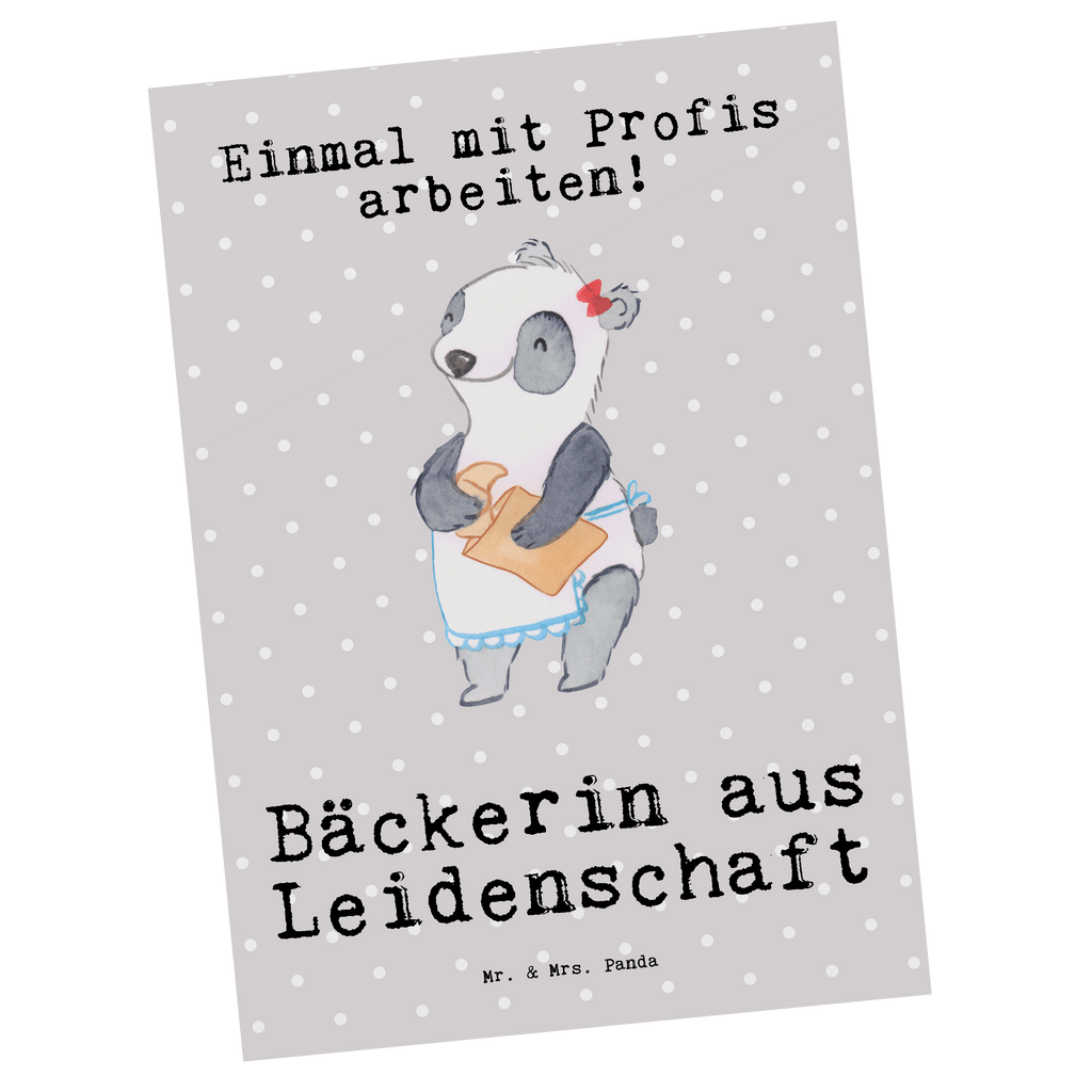Postkarte Bäckerin aus Leidenschaft Geschenkkarte, Grußkarte, Karte, Einladung, Ansichtskarte, Geburtstagskarte, Einladungskarte, Beruf, Ausbildung, Jubiläum, Abschied, Rente, Kollege, Kollegin, Geschenk, Schenken, Arbeitskollege, Mitarbeiter, Firma, Danke, Dankeschön, Bäckerin, Konditorin, Brotbäckerin, Bäckerei, Backstube, Bäckerladen, Brotmanufaktur