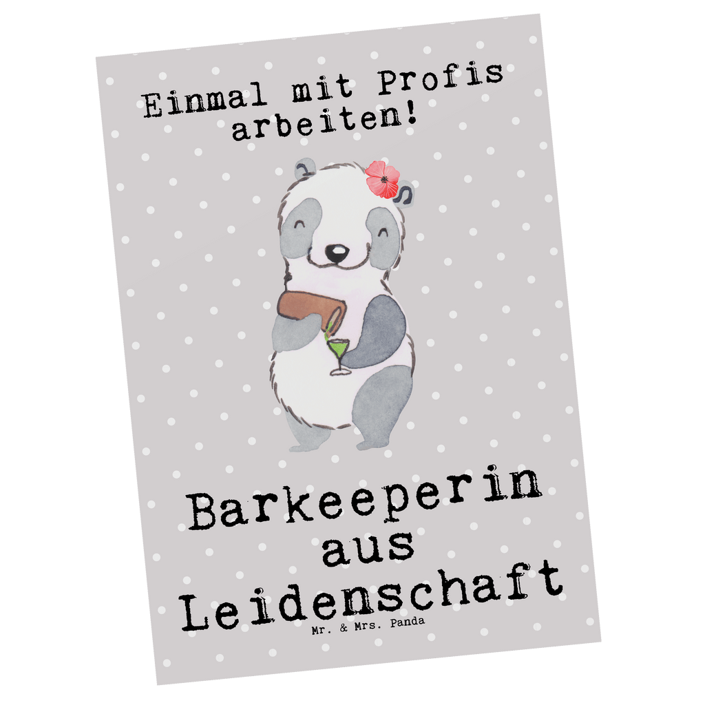 Postkarte Barkeeperin aus Leidenschaft Geschenkkarte, Grußkarte, Karte, Einladung, Ansichtskarte, Geburtstagskarte, Einladungskarte, Dankeskarte, Beruf, Ausbildung, Jubiläum, Abschied, Rente, Kollege, Kollegin, Geschenk, Schenken, Arbeitskollege, Mitarbeiter, Firma, Danke, Dankeschön, Barkeeperin, Barfrau, Bartender, Barbesitzerin, Kurs