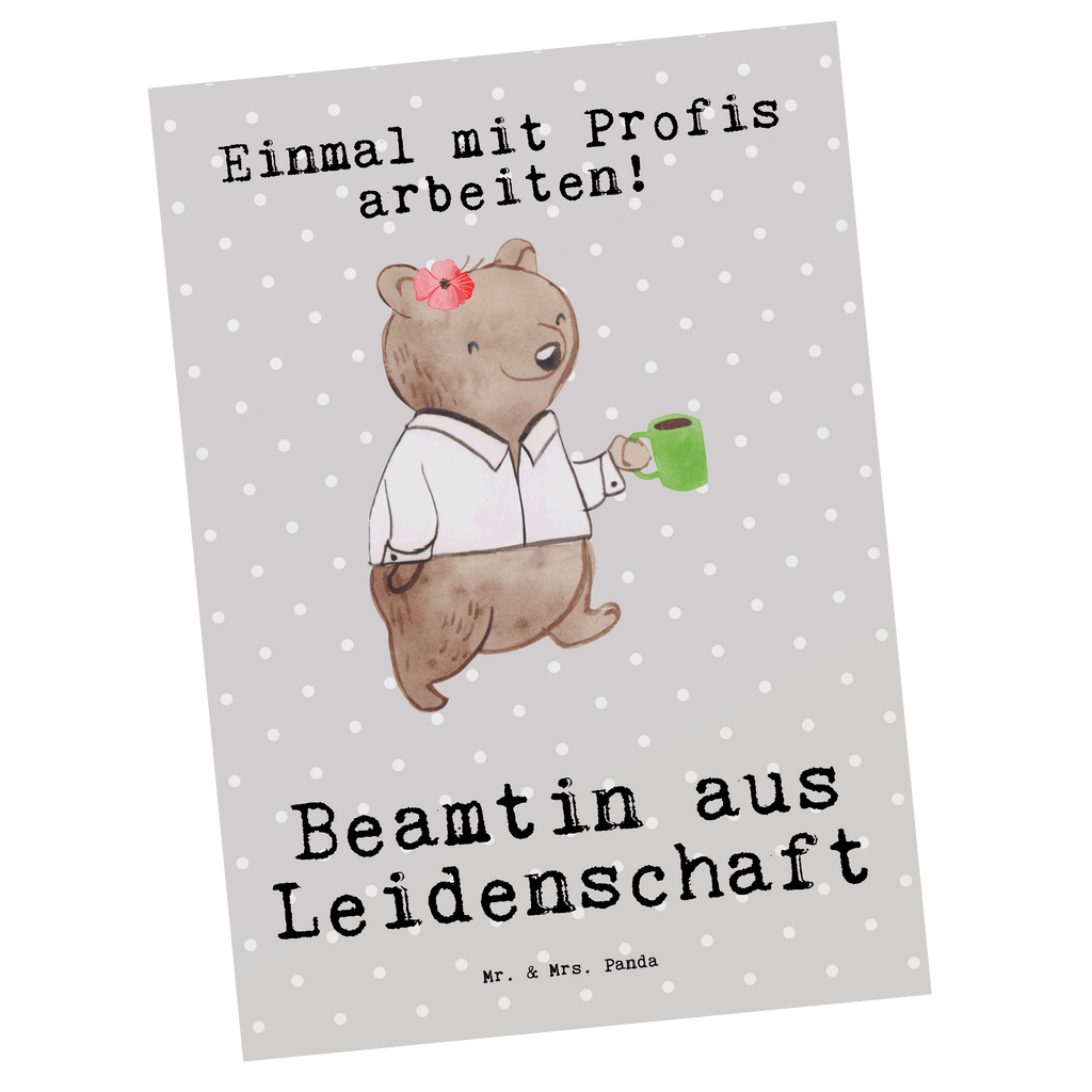 Postkarte Beamtin aus Leidenschaft Geschenkkarte, Grußkarte, Karte, Einladung, Ansichtskarte, Geburtstagskarte, Einladungskarte, Beruf, Ausbildung, Jubiläum, Abschied, Rente, Kollege, Kollegin, Geschenk, Schenken, Arbeitskollege, Mitarbeiter, Firma, Danke, Dankeschön, Beamte, Verbeamtung, Beamtentum, öffentlicher Dienst, Studium, Amt