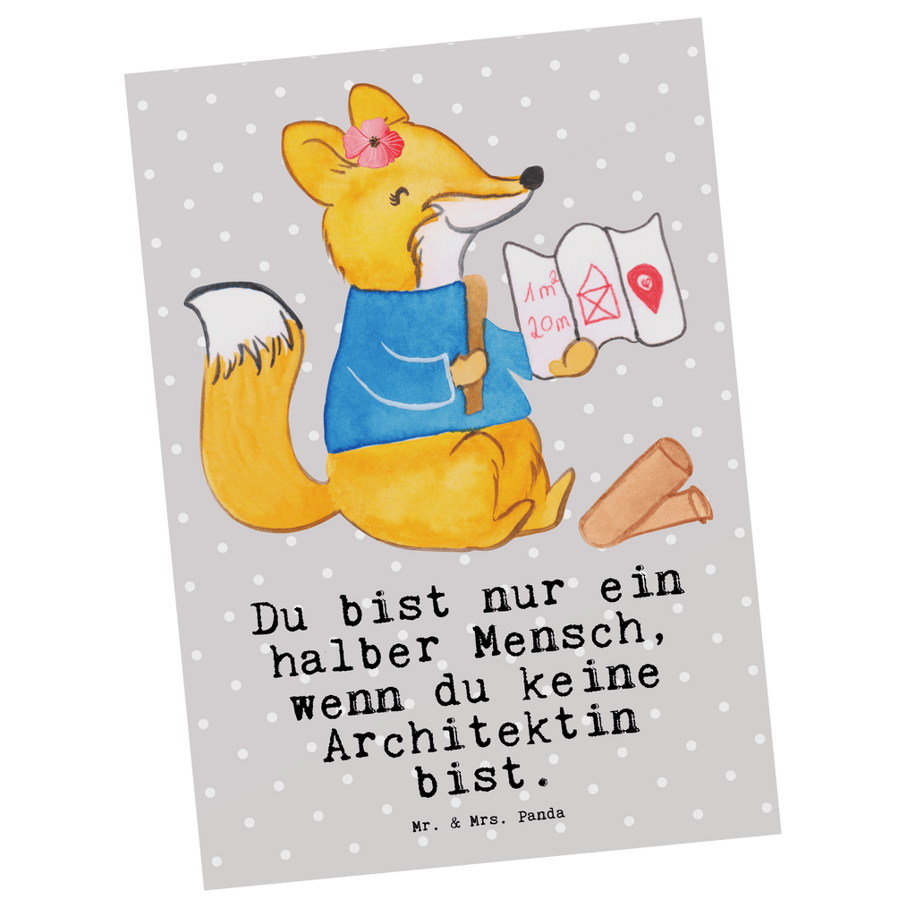 Postkarte Architektin mit Herz Geschenkkarte, Grußkarte, Karte, Einladung, Ansichtskarte, Geburtstagskarte, Einladungskarte, Dankeskarte, Beruf, Ausbildung, Jubiläum, Abschied, Rente, Kollege, Kollegin, Geschenk, Schenken, Arbeitskollege, Mitarbeiter, Firma, Danke, Dankeschön, Architektin, Innenarchitektin, Architekturbüro