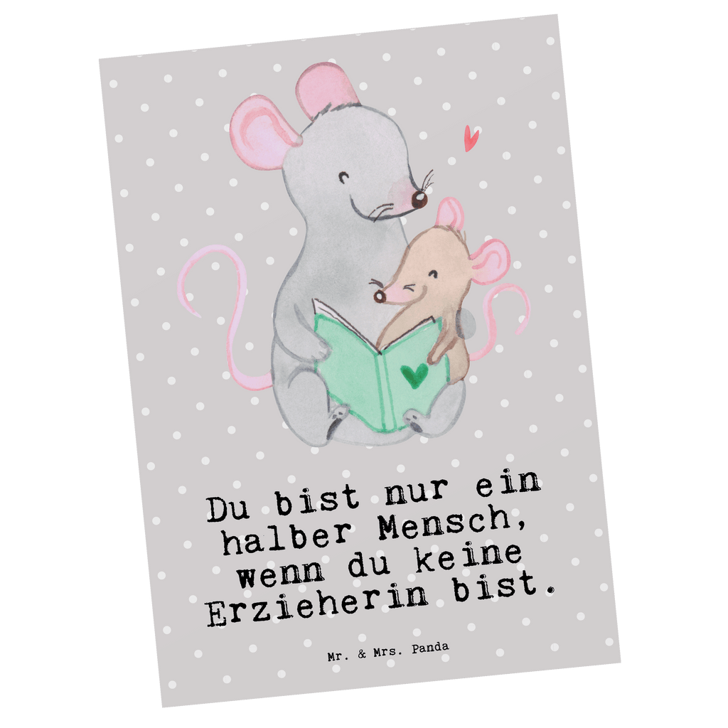 Postkarte Erzieherin mit Herz Geschenkkarte, Grußkarte, Karte, Einladung, Ansichtskarte, Geburtstagskarte, Einladungskarte, Dankeskarte, Beruf, Ausbildung, Jubiläum, Abschied, Rente, Kollege, Kollegin, Geschenk, Schenken, Arbeitskollege, Mitarbeiter, Firma, Danke, Dankeschön, Erzieherin, Kindergärtnerin, Pädagogin, Kindergarten, Abschiedsgeschenke Kindergarten