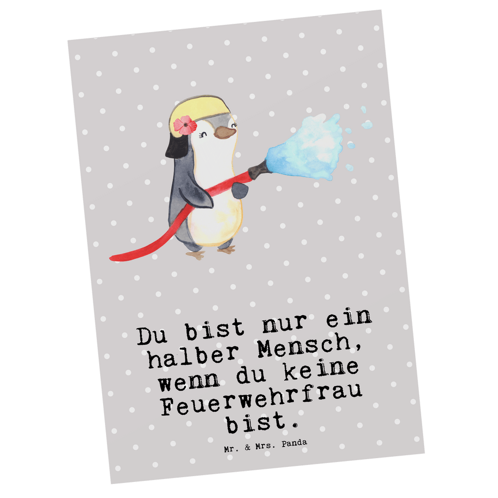 Postkarte Feuerwehrfrau mit Herz Geschenkkarte, Grußkarte, Karte, Einladung, Ansichtskarte, Geburtstagskarte, Einladungskarte, Beruf, Ausbildung, Jubiläum, Abschied, Rente, Kollege, Kollegin, Geschenk, Schenken, Arbeitskollege, Mitarbeiter, Firma, Danke, Dankeschön, Feuerwehrfrau, Feuerwehrhauptfrau, Brandschutz, Feuerwehr, freiwillige Feuerwehr