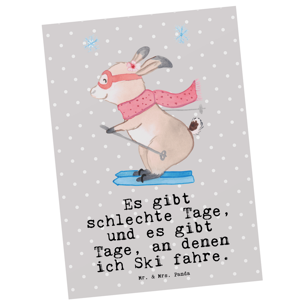 Postkarte Bär Skifahren Tage Geschenkkarte, Grußkarte, Karte, Einladung, Ansichtskarte, Geburtstagskarte, Einladungskarte, Dankeskarte, Geschenk, Sport, Sportart, Hobby, Schenken, Danke, Dankeschön, Auszeichnung, Gewinn, Sportler, Ski fahren, Skifahren, Skisport, Skiwettbewerb, Skirennen