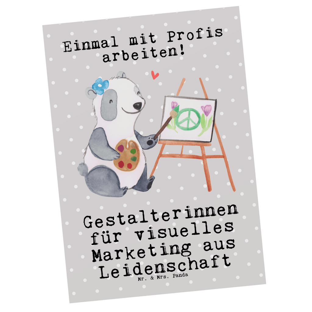 Postkarte Gestalterinnen für visuelles Marketing aus Leidenschaft Geschenkkarte, Grußkarte, Karte, Einladung, Ansichtskarte, Geburtstagskarte, Einladungskarte, Dankeskarte, Beruf, Ausbildung, Jubiläum, Abschied, Rente, Kollege, Kollegin, Geschenk, Schenken, Arbeitskollege, Mitarbeiter, Firma, Danke, Dankeschön