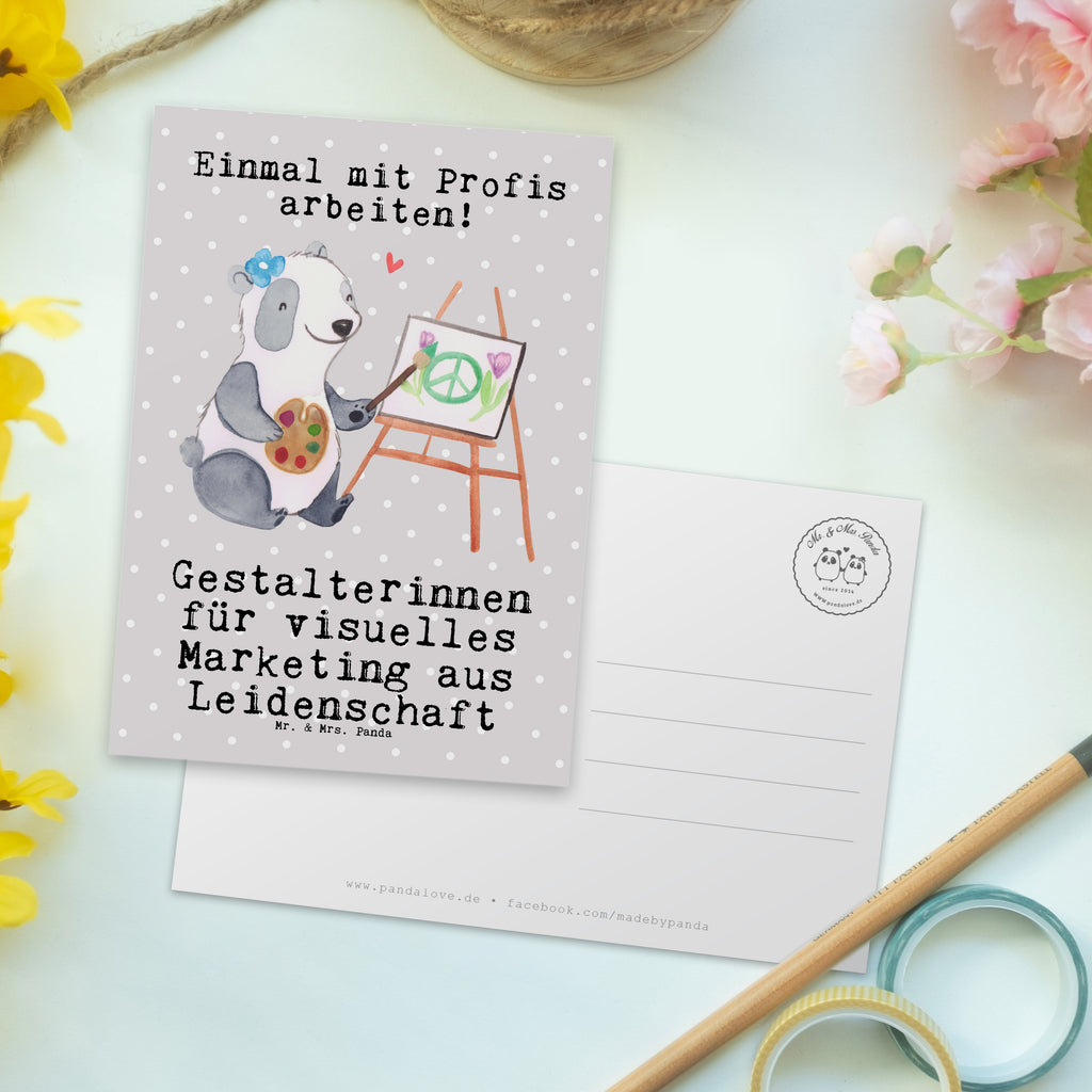 Postkarte Gestalterinnen für visuelles Marketing aus Leidenschaft Geschenkkarte, Grußkarte, Karte, Einladung, Ansichtskarte, Geburtstagskarte, Einladungskarte, Dankeskarte, Beruf, Ausbildung, Jubiläum, Abschied, Rente, Kollege, Kollegin, Geschenk, Schenken, Arbeitskollege, Mitarbeiter, Firma, Danke, Dankeschön