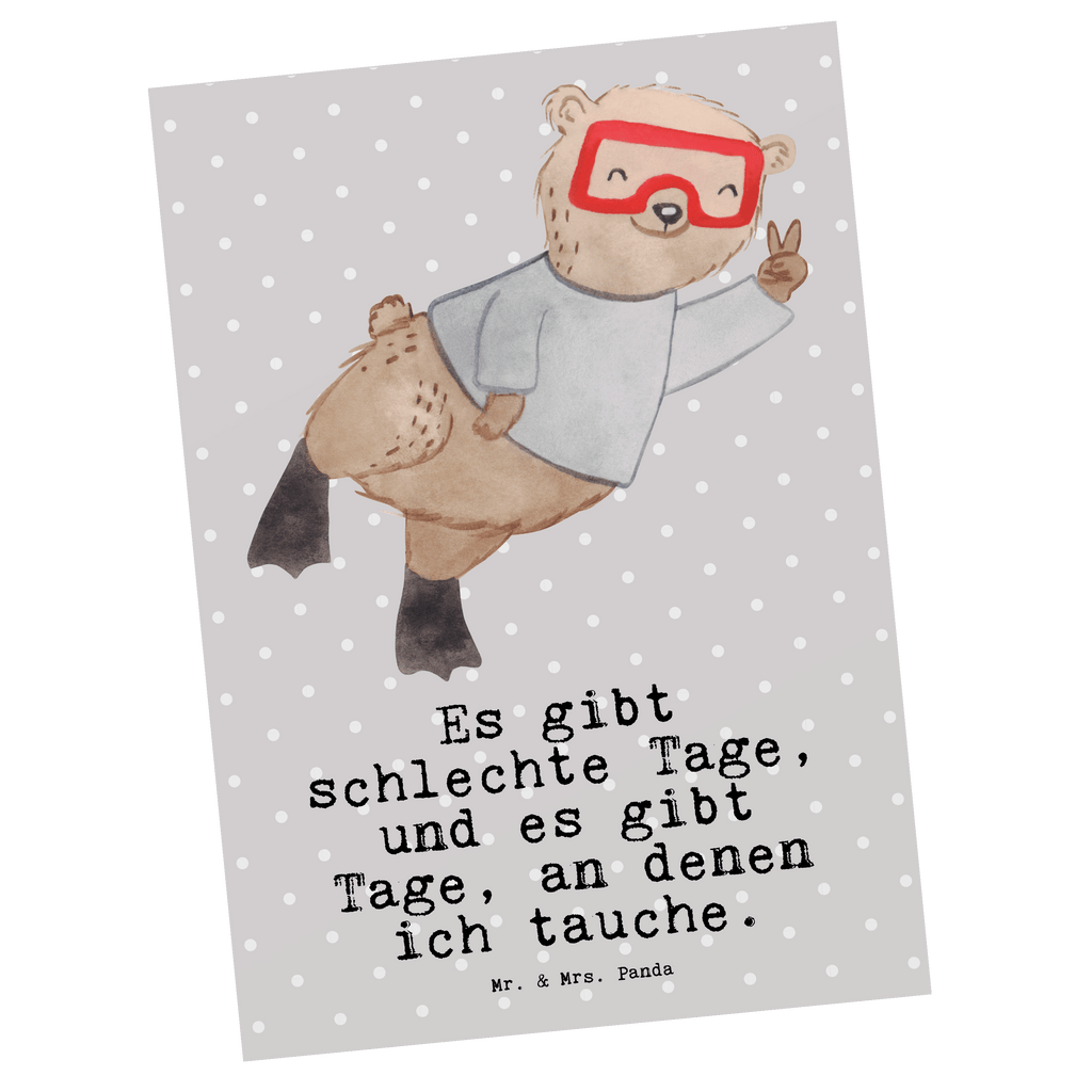Postkarte Bär Tauchen Tage Geschenkkarte, Grußkarte, Karte, Einladung, Ansichtskarte, Geburtstagskarte, Einladungskarte, Dankeskarte, Geschenk, Sport, Sportart, Hobby, Schenken, Danke, Dankeschön, Auszeichnung, Gewinn, Sportler, Tauchen, schnorcheln, Tauchgang, Tauchschule, Diving, Dive