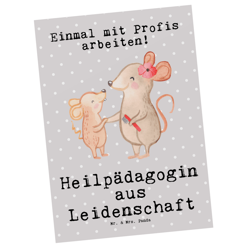 Postkarte Heilpädagogin aus Leidenschaft Geschenkkarte, Grußkarte, Karte, Einladung, Ansichtskarte, Geburtstagskarte, Einladungskarte, Beruf, Ausbildung, Jubiläum, Abschied, Rente, Kollege, Kollegin, Geschenk, Schenken, Arbeitskollege, Mitarbeiter, Firma, Danke, Dankeschön, Heilpädagogin, Heilpädagogik, Studium