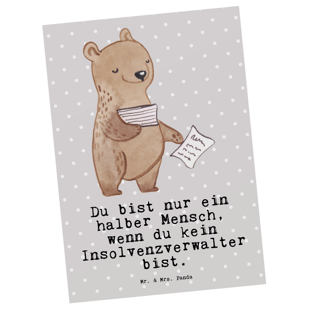 Postkarte Insolvenzverwalter mit Herz Geschenkkarte, Grußkarte, Karte, Einladung, Ansichtskarte, Geburtstagskarte, Einladungskarte, Beruf, Ausbildung, Jubiläum, Abschied, Rente, Kollege, Kollegin, Geschenk, Schenken, Arbeitskollege, Mitarbeiter, Firma, Danke, Dankeschön