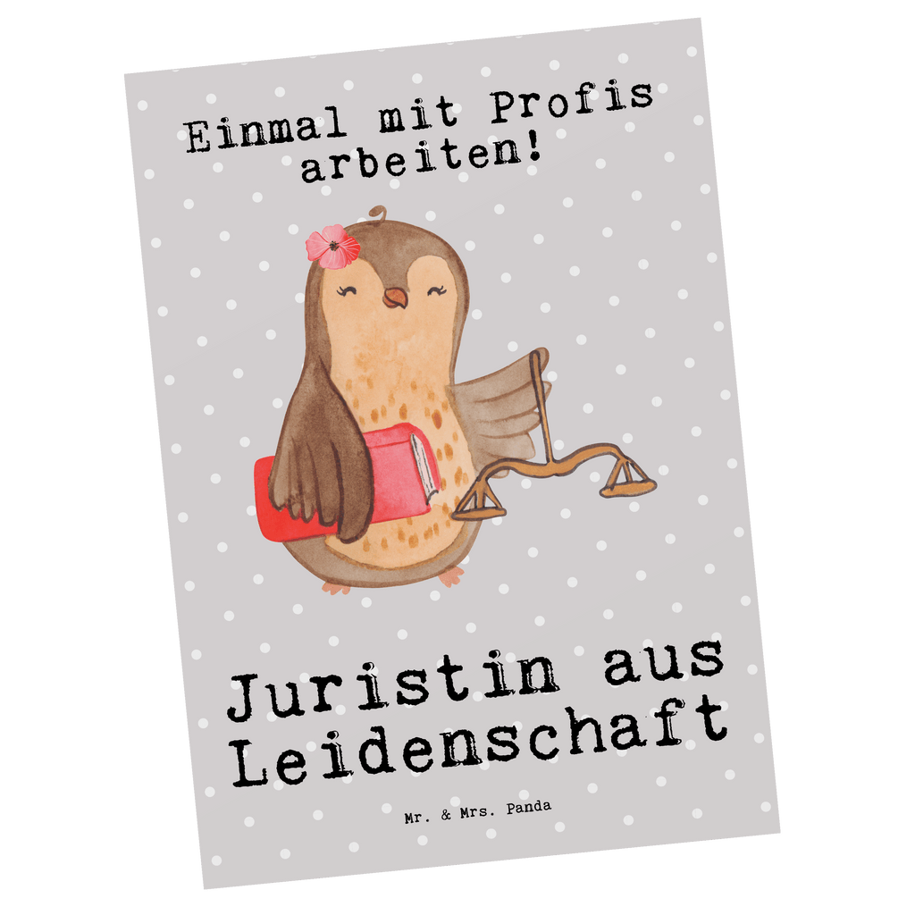 Postkarte Juristin aus Leidenschaft Geschenkkarte, Grußkarte, Karte, Einladung, Ansichtskarte, Geburtstagskarte, Einladungskarte, Dankeskarte, Beruf, Ausbildung, Jubiläum, Abschied, Rente, Kollege, Kollegin, Geschenk, Schenken, Arbeitskollege, Mitarbeiter, Firma, Danke, Dankeschön, Juristin, Anwältin, Jura Studium, Master of laws, Staatsexamen, Jurastudent, Anwaltskanzlei
