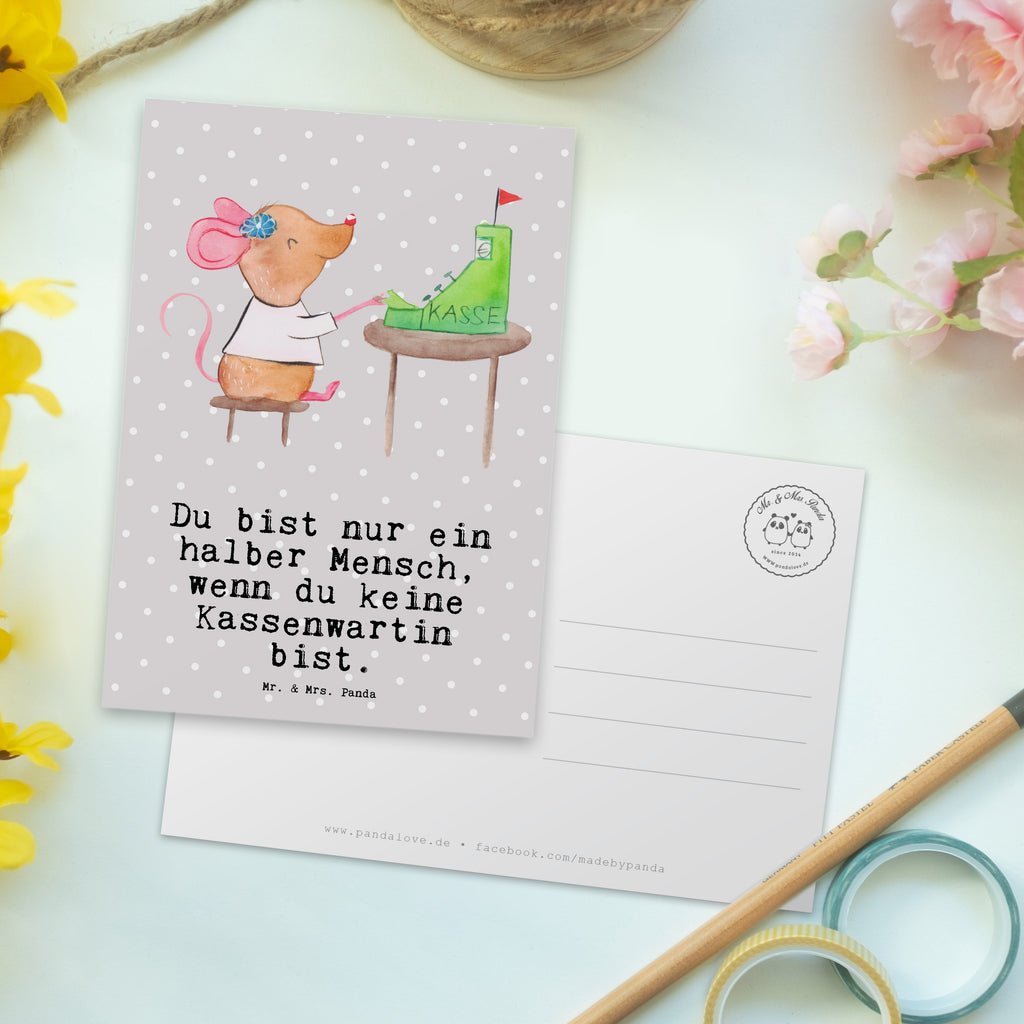 Postkarte Kassenwartin mit Herz Geschenkkarte, Grußkarte, Karte, Einladung, Ansichtskarte, Geburtstagskarte, Einladungskarte, Dankeskarte, Beruf, Ausbildung, Jubiläum, Abschied, Rente, Kollege, Kollegin, Geschenk, Schenken, Arbeitskollege, Mitarbeiter, Firma, Danke, Dankeschön, Kassenwartin, Schatzmeisterin, Verein