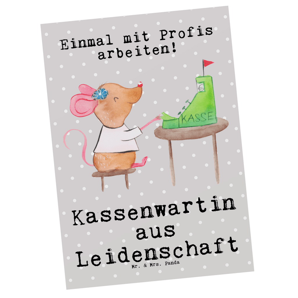 Postkarte Kassenwartin aus Leidenschaft Geschenkkarte, Grußkarte, Karte, Einladung, Ansichtskarte, Geburtstagskarte, Einladungskarte, Dankeskarte, Beruf, Ausbildung, Jubiläum, Abschied, Rente, Kollege, Kollegin, Geschenk, Schenken, Arbeitskollege, Mitarbeiter, Firma, Danke, Dankeschön, Kassenwartin, Schatzmeisterin, Verein