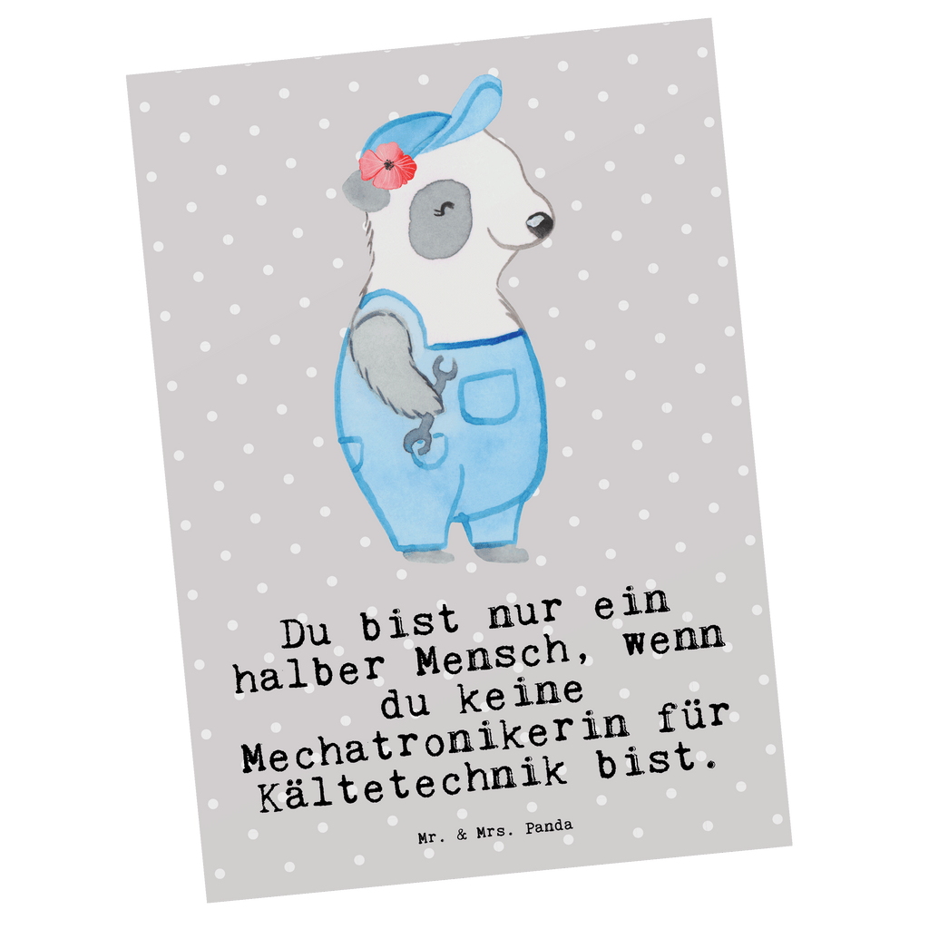 Postkarte Mechatronikerin für Kältetechnik mit Herz Geschenkkarte, Grußkarte, Karte, Einladung, Ansichtskarte, Geburtstagskarte, Einladungskarte, Beruf, Ausbildung, Jubiläum, Abschied, Rente, Kollege, Kollegin, Geschenk, Schenken, Arbeitskollege, Mitarbeiter, Firma, Danke, Dankeschön, Mechatronikerin für Kältetechnik, Gesellenprüfung