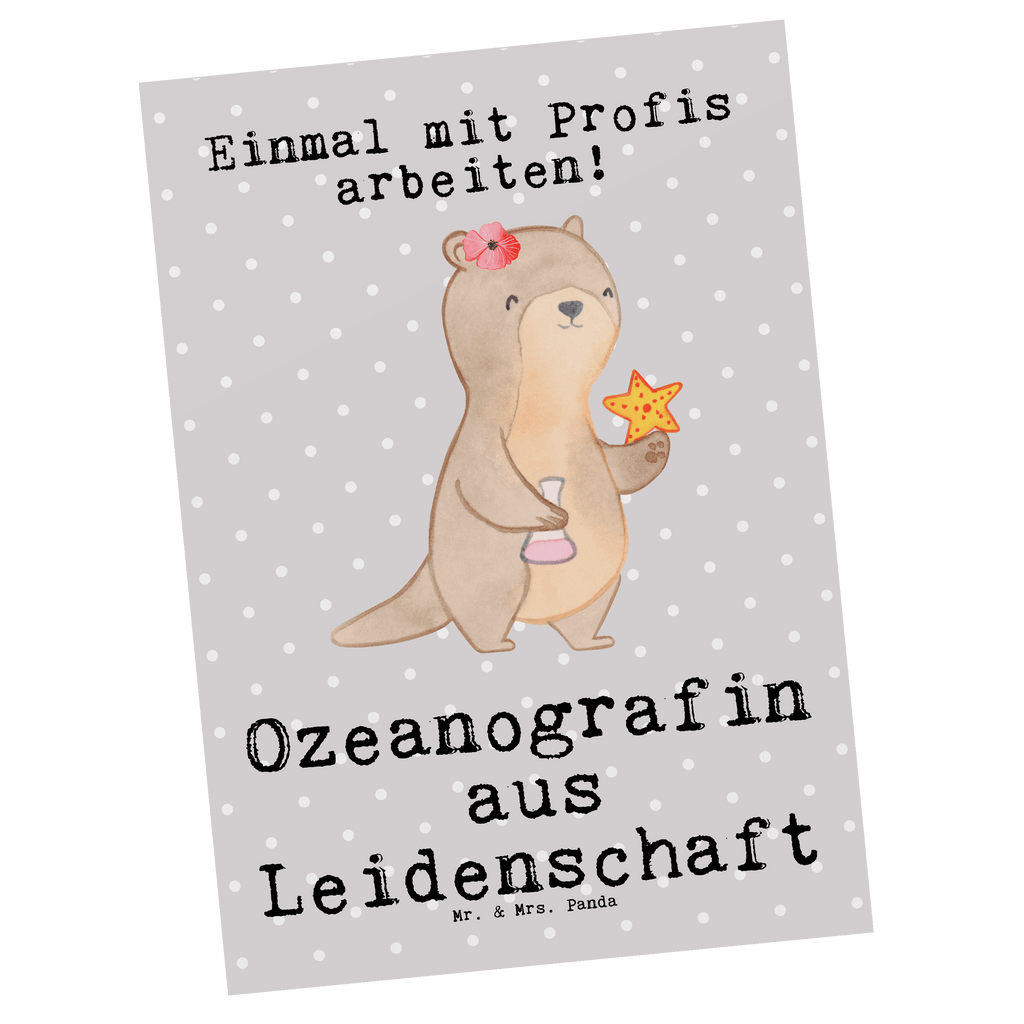 Postkarte Ozeanografin aus Leidenschaft Geschenkkarte, Grußkarte, Karte, Einladung, Ansichtskarte, Geburtstagskarte, Einladungskarte, Beruf, Ausbildung, Jubiläum, Abschied, Rente, Kollege, Kollegin, Geschenk, Schenken, Arbeitskollege, Mitarbeiter, Firma, Danke, Dankeschön, Ozeanografin, Meeresbiologe, Meereskundler, Naturwissenschaftler, Meeresforscher, maritime Forschung, Studium
