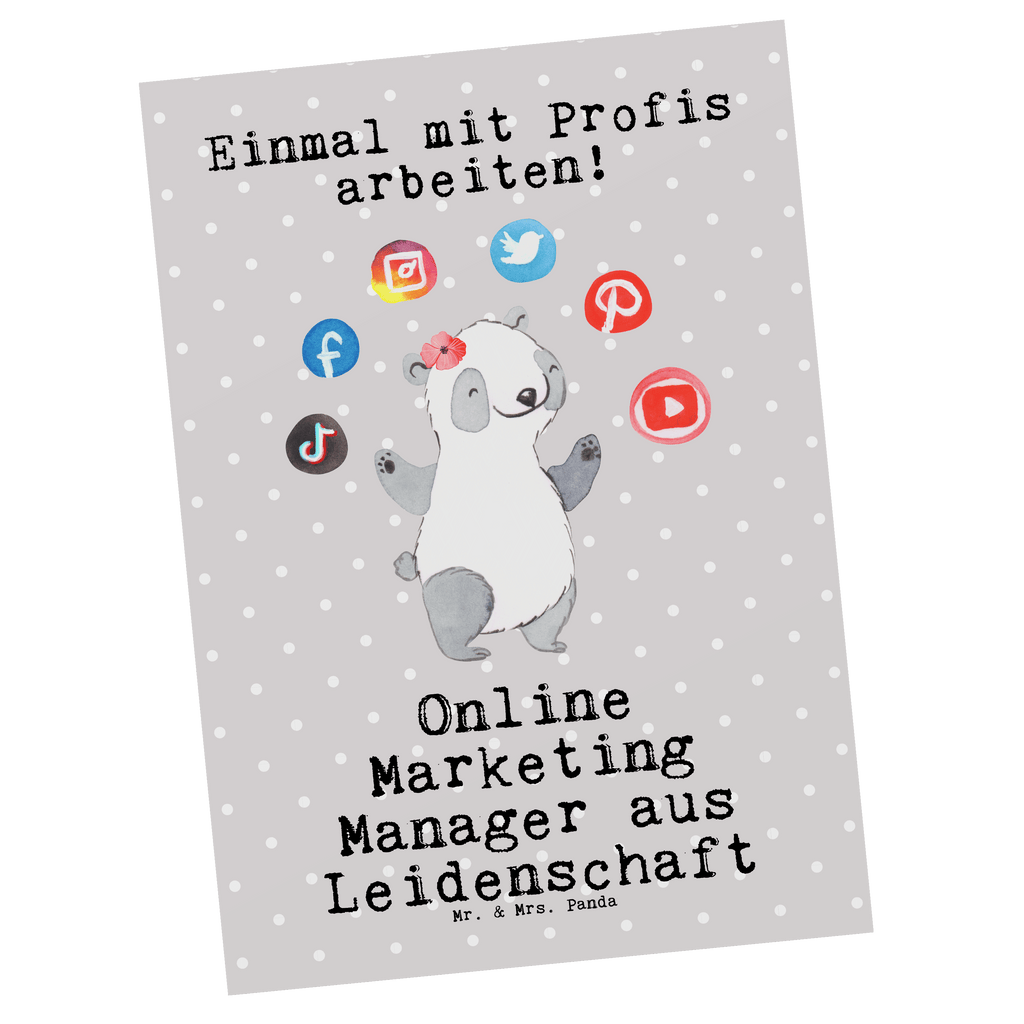 Postkarte Online Marketing Manager aus Leidenschaft Geschenkkarte, Grußkarte, Karte, Einladung, Ansichtskarte, Geburtstagskarte, Einladungskarte, Dankeskarte, Beruf, Ausbildung, Jubiläum, Abschied, Rente, Kollege, Kollegin, Geschenk, Schenken, Arbeitskollege, Mitarbeiter, Firma, Danke, Dankeschön, Online Marketing, Manager, Marketingmanager, Influencer Marketing, Digital Marketing