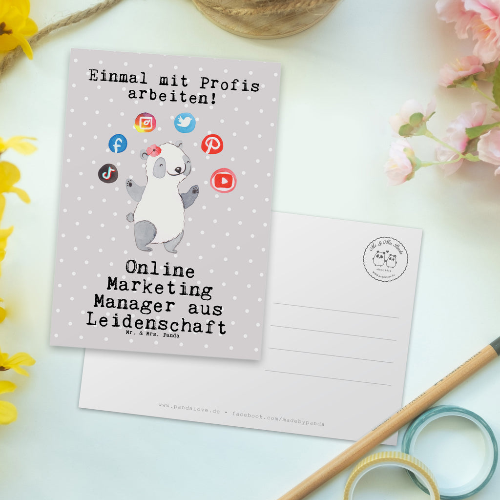 Postkarte Online Marketing Manager aus Leidenschaft Geschenkkarte, Grußkarte, Karte, Einladung, Ansichtskarte, Geburtstagskarte, Einladungskarte, Dankeskarte, Beruf, Ausbildung, Jubiläum, Abschied, Rente, Kollege, Kollegin, Geschenk, Schenken, Arbeitskollege, Mitarbeiter, Firma, Danke, Dankeschön, Online Marketing, Manager, Marketingmanager, Influencer Marketing, Digital Marketing