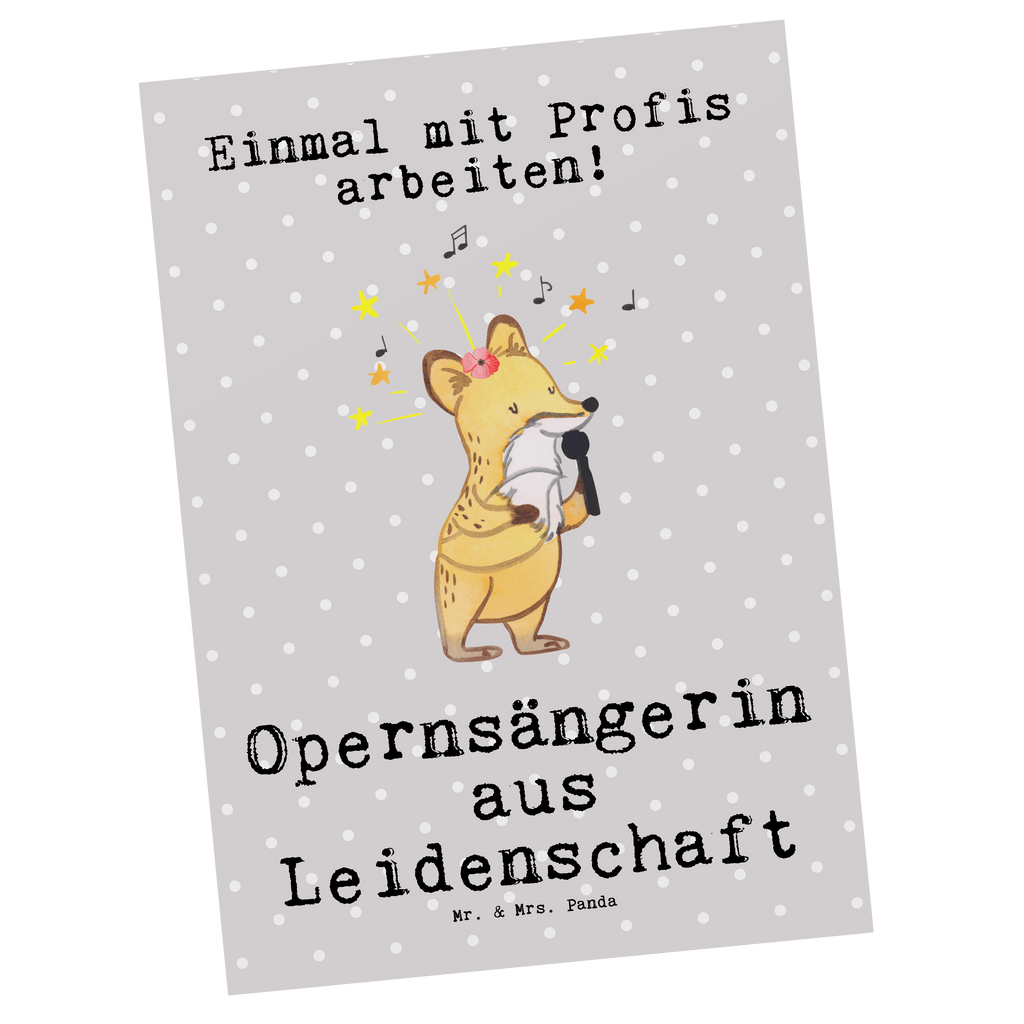 Postkarte Opernsängerin aus Leidenschaft Geschenkkarte, Grußkarte, Karte, Einladung, Ansichtskarte, Geburtstagskarte, Einladungskarte, Dankeskarte, Beruf, Ausbildung, Jubiläum, Abschied, Rente, Kollege, Kollegin, Geschenk, Schenken, Arbeitskollege, Mitarbeiter, Firma, Danke, Dankeschön