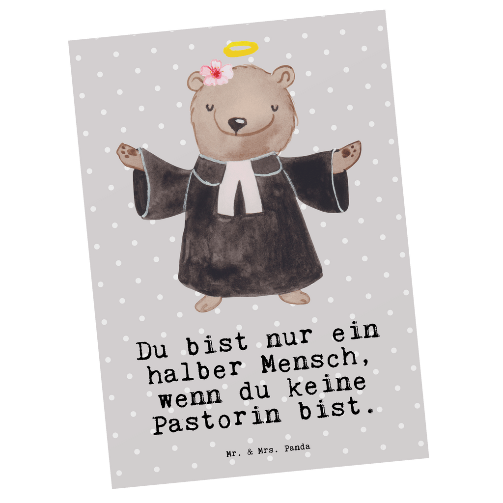 Postkarte Pastorin mit Herz Geschenkkarte, Grußkarte, Karte, Einladung, Ansichtskarte, Geburtstagskarte, Einladungskarte, Dankeskarte, Beruf, Ausbildung, Jubiläum, Abschied, Rente, Kollege, Kollegin, Geschenk, Schenken, Arbeitskollege, Mitarbeiter, Firma, Danke, Dankeschön, Pastorin, Dienerin Gottes<br />Geistliche, Pfarrerin, Predigerin<br />Priesterin, Theologin, Kirche