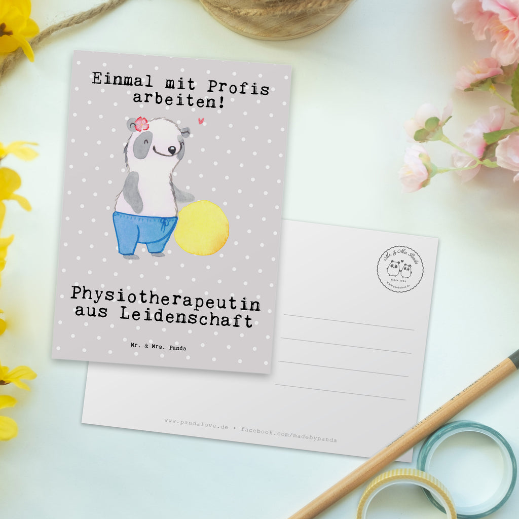 Postkarte Physiotherapeutin aus Leidenschaft Geschenkkarte, Grußkarte, Karte, Einladung, Ansichtskarte, Geburtstagskarte, Einladungskarte, Beruf, Ausbildung, Jubiläum, Abschied, Rente, Kollege, Kollegin, Geschenk, Schenken, Arbeitskollege, Mitarbeiter, Firma, Danke, Dankeschön