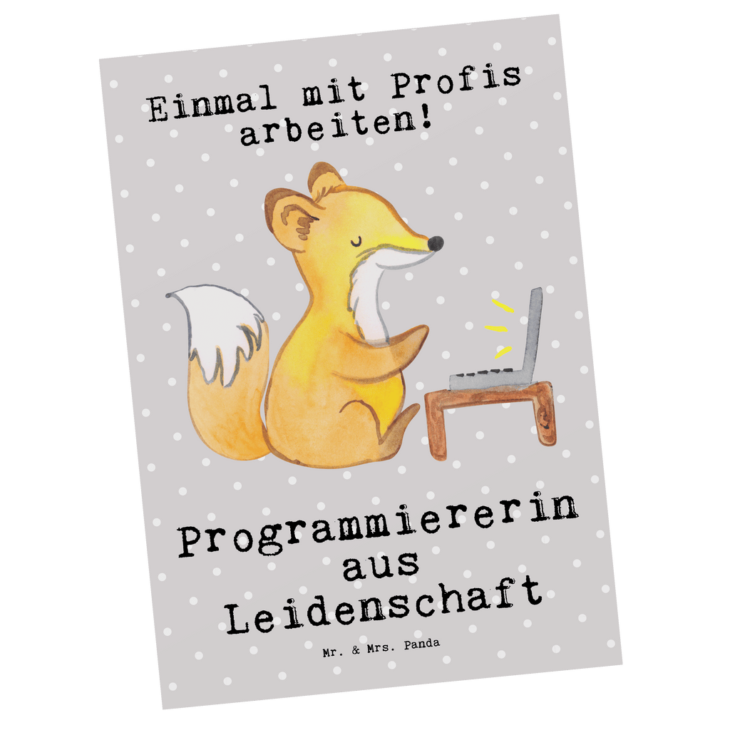Postkarte Programmiererin aus Leidenschaft Geschenkkarte, Grußkarte, Karte, Einladung, Ansichtskarte, Geburtstagskarte, Einladungskarte, Dankeskarte, Beruf, Ausbildung, Jubiläum, Abschied, Rente, Kollege, Kollegin, Geschenk, Schenken, Arbeitskollege, Mitarbeiter, Firma, Danke, Dankeschön, Programmiererin, Softwareingenieurin, Softwarentwicklerin, Computerfreak, Datenverarbeiterin, Computerfachfrau, IT-Spezialistin, Nerd