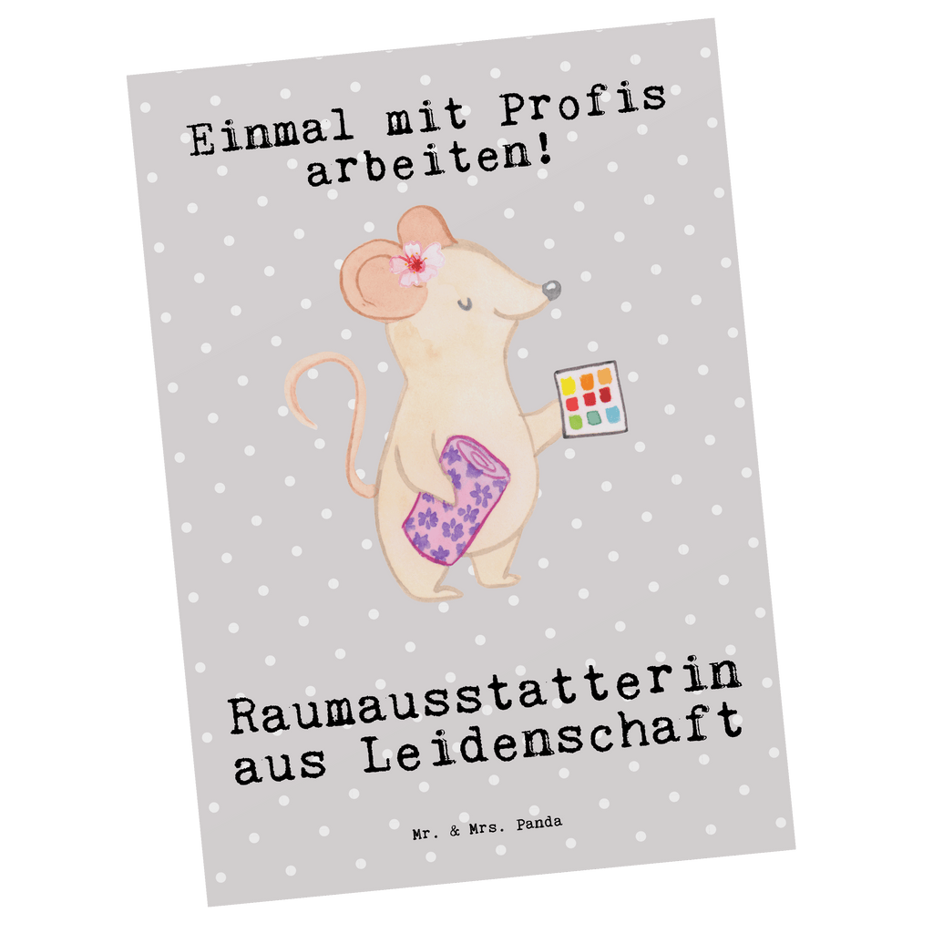 Postkarte Raumausstatterin aus Leidenschaft Geschenkkarte, Grußkarte, Karte, Einladung, Ansichtskarte, Geburtstagskarte, Einladungskarte, Dankeskarte, Beruf, Ausbildung, Jubiläum, Abschied, Rente, Kollege, Kollegin, Geschenk, Schenken, Arbeitskollege, Mitarbeiter, Firma, Danke, Dankeschön