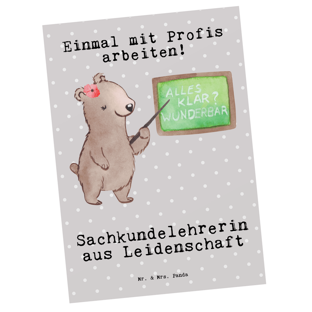 Postkarte Sachkundelehrerin aus Leidenschaft Geschenkkarte, Grußkarte, Karte, Einladung, Ansichtskarte, Geburtstagskarte, Einladungskarte, Beruf, Ausbildung, Jubiläum, Abschied, Rente, Kollege, Kollegin, Geschenk, Schenken, Arbeitskollege, Mitarbeiter, Firma, Danke, Dankeschön, Sachkundelehrerin, Sachkundeunterricht, Schule, Grundschule