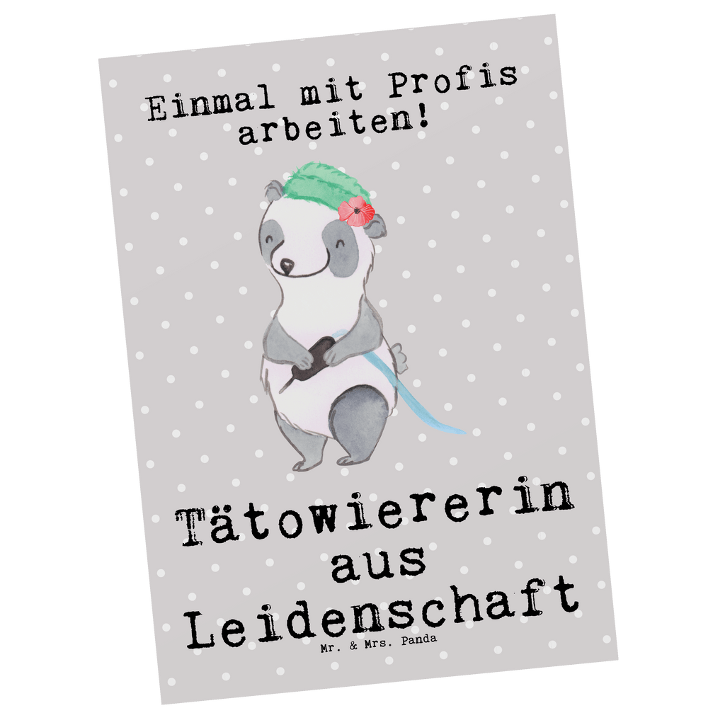 Postkarte Tätowiererin aus Leidenschaft Geschenkkarte, Grußkarte, Karte, Einladung, Ansichtskarte, Geburtstagskarte, Einladungskarte, Dankeskarte, Beruf, Ausbildung, Jubiläum, Abschied, Rente, Kollege, Kollegin, Geschenk, Schenken, Arbeitskollege, Mitarbeiter, Firma, Danke, Dankeschön