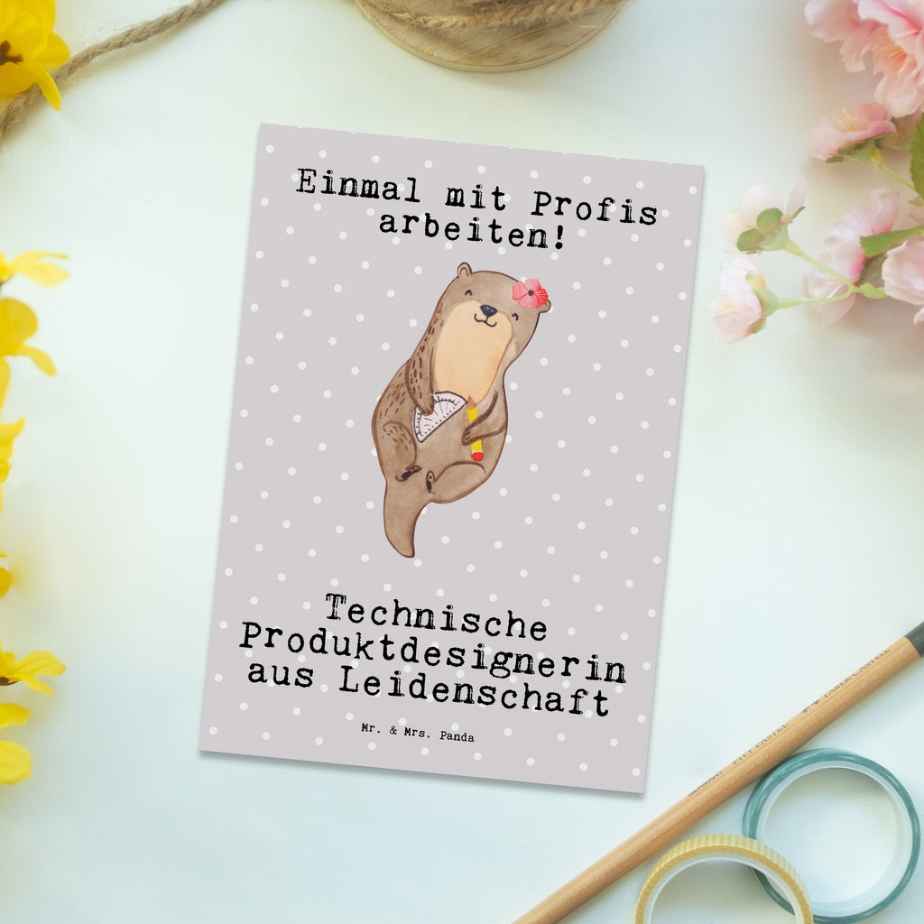 Postkarte Technische Produktdesignerin aus Leidenschaft Geschenkkarte, Grußkarte, Karte, Einladung, Ansichtskarte, Geburtstagskarte, Einladungskarte, Beruf, Ausbildung, Jubiläum, Abschied, Rente, Kollege, Kollegin, Geschenk, Schenken, Arbeitskollege, Mitarbeiter, Firma, Danke, Dankeschön