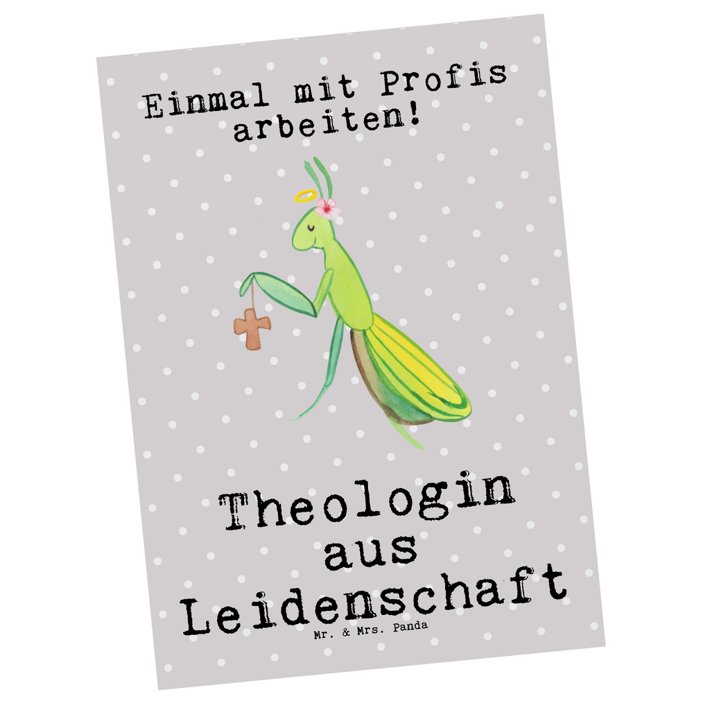 Postkarte Theologin aus Leidenschaft Geschenkkarte, Grußkarte, Karte, Einladung, Ansichtskarte, Geburtstagskarte, Einladungskarte, Beruf, Ausbildung, Jubiläum, Abschied, Rente, Kollege, Kollegin, Geschenk, Schenken, Arbeitskollege, Mitarbeiter, Firma, Danke, Dankeschön