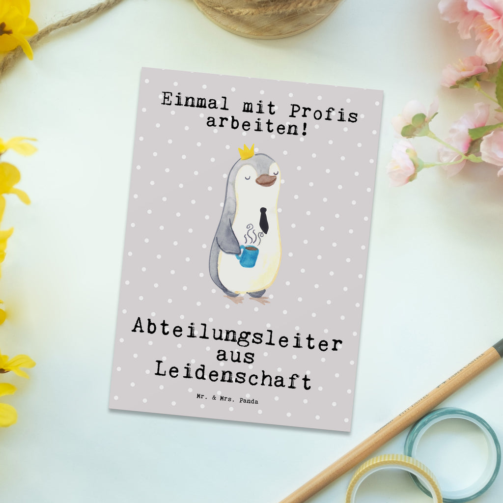 Postkarte Abteilungsleiter aus Leidenschaft Geschenkkarte, Grußkarte, Karte, Einladung, Ansichtskarte, Geburtstagskarte, Einladungskarte, Dankeskarte, Beruf, Ausbildung, Jubiläum, Abschied, Rente, Kollege, Kollegin, Geschenk, Schenken, Arbeitskollege, Mitarbeiter, Firma, Danke, Dankeschön, Abteilungsleiter, Teamleiter, Führungskraft