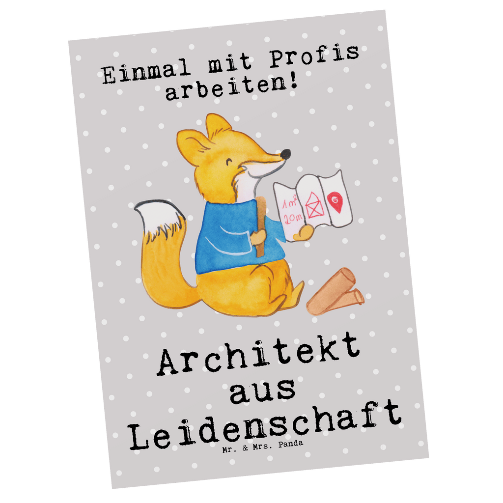 Postkarte Architekt aus Leidenschaft Geschenkkarte, Grußkarte, Karte, Einladung, Ansichtskarte, Geburtstagskarte, Einladungskarte, Dankeskarte, Beruf, Ausbildung, Jubiläum, Abschied, Rente, Kollege, Kollegin, Geschenk, Schenken, Arbeitskollege, Mitarbeiter, Firma, Danke, Dankeschön, Architekt, Innenarchitekt, Architekturbüro, Bauarbeiter
