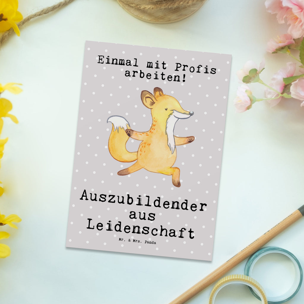 Postkarte Auszubildender aus Leidenschaft Geschenkkarte, Grußkarte, Karte, Einladung, Ansichtskarte, Geburtstagskarte, Einladungskarte, Dankeskarte, Beruf, Ausbildung, Jubiläum, Abschied, Rente, Kollege, Kollegin, Geschenk, Schenken, Arbeitskollege, Mitarbeiter, Firma, Danke, Dankeschön, Auszubildender, Azubi, Ausbildungsbeginn, Abschlussprüfung, Beginn der Ausbildung, Glücksbringer zur Ausbildung, Preis