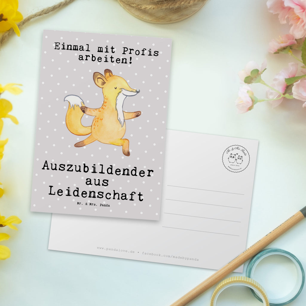 Postkarte Auszubildender aus Leidenschaft Geschenkkarte, Grußkarte, Karte, Einladung, Ansichtskarte, Geburtstagskarte, Einladungskarte, Dankeskarte, Beruf, Ausbildung, Jubiläum, Abschied, Rente, Kollege, Kollegin, Geschenk, Schenken, Arbeitskollege, Mitarbeiter, Firma, Danke, Dankeschön, Auszubildender, Azubi, Ausbildungsbeginn, Abschlussprüfung, Beginn der Ausbildung, Glücksbringer zur Ausbildung, Preis