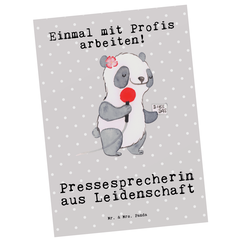Postkarte Pressesprecherin aus Leidenschaft Geschenkkarte, Grußkarte, Karte, Einladung, Ansichtskarte, Geburtstagskarte, Einladungskarte, Dankeskarte, Beruf, Ausbildung, Jubiläum, Abschied, Rente, Kollege, Kollegin, Geschenk, Schenken, Arbeitskollege, Mitarbeiter, Firma, Danke, Dankeschön