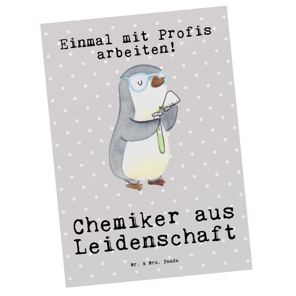 Postkarte Chemiker aus Leidenschaft Geschenkkarte, Grußkarte, Karte, Einladung, Ansichtskarte, Geburtstagskarte, Einladungskarte, Dankeskarte, Beruf, Ausbildung, Jubiläum, Abschied, Rente, Kollege, Kollegin, Geschenk, Schenken, Arbeitskollege, Mitarbeiter, Firma, Danke, Dankeschön, Chemiker, Chemielaborant, Naturwissenschaftler, Labor, Studium, Forschung, Wissenschaftler