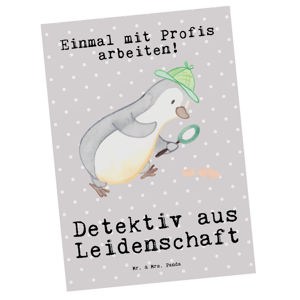 Postkarte Detektiv aus Leidenschaft Geschenkkarte, Grußkarte, Karte, Einladung, Ansichtskarte, Geburtstagskarte, Einladungskarte, Dankeskarte, Beruf, Ausbildung, Jubiläum, Abschied, Rente, Kollege, Kollegin, Geschenk, Schenken, Arbeitskollege, Mitarbeiter, Firma, Danke, Dankeschön, Detektiv, Ermittler, Agent, Privatdetektei, Berufsdetektiv, Wirtschaftsdetektei, Detektivausbildung, Spurensuche