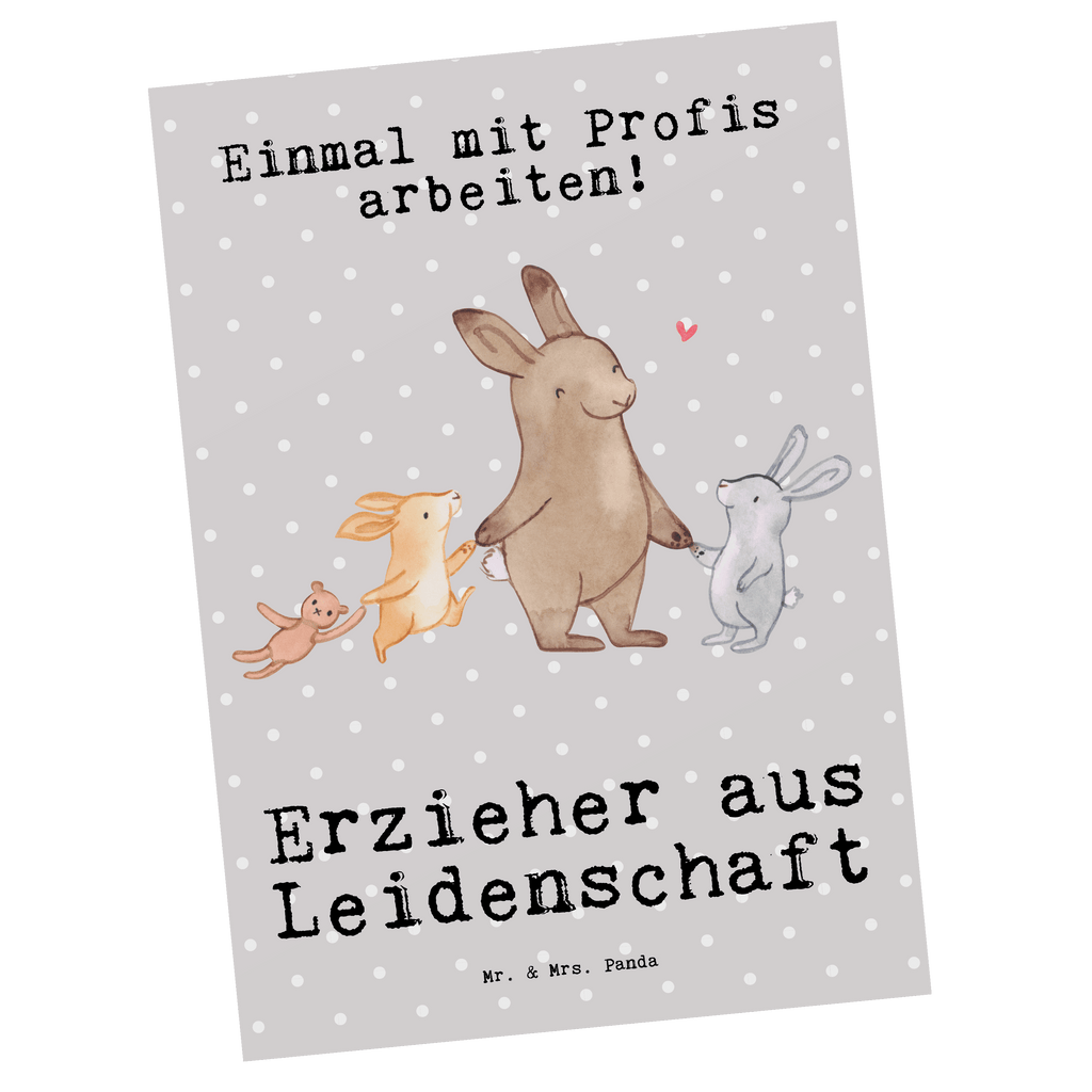 Postkarte Erzieher aus Leidenschaft Geschenkkarte, Grußkarte, Karte, Einladung, Ansichtskarte, Geburtstagskarte, Einladungskarte, Dankeskarte, Beruf, Ausbildung, Jubiläum, Abschied, Rente, Kollege, Kollegin, Geschenk, Schenken, Arbeitskollege, Mitarbeiter, Firma, Danke, Dankeschön, Erzieher, Kindergärtner, Pädagoge