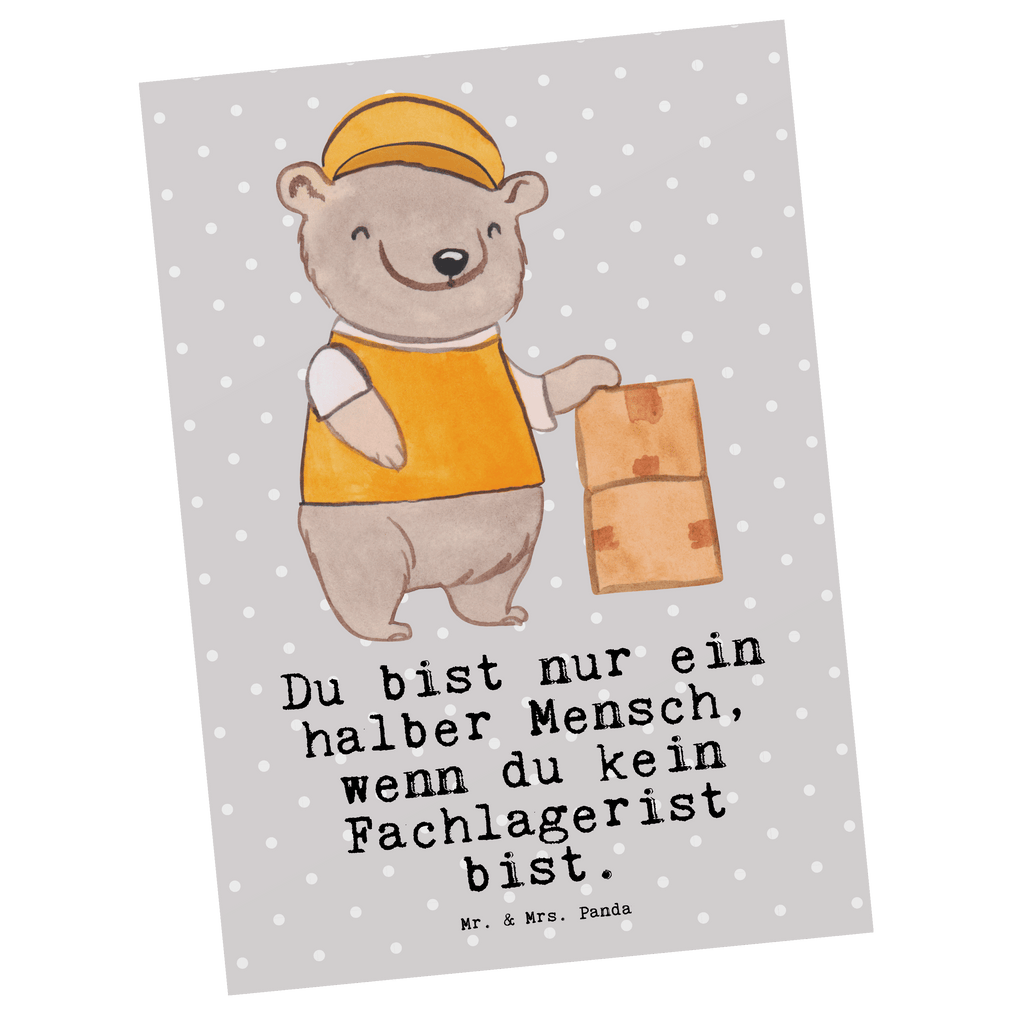 Postkarte Fachlagerist mit Herz Geschenkkarte, Grußkarte, Karte, Einladung, Ansichtskarte, Geburtstagskarte, Einladungskarte, Dankeskarte, Beruf, Ausbildung, Jubiläum, Abschied, Rente, Kollege, Kollegin, Geschenk, Schenken, Arbeitskollege, Mitarbeiter, Firma, Danke, Dankeschön, Lagerarbeiter, Fachlagerist, Lagerist, Lagerverwalter