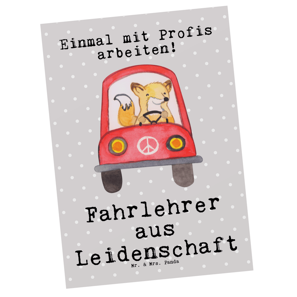 Postkarte Fahrlehrer aus Leidenschaft Geschenkkarte, Grußkarte, Karte, Einladung, Ansichtskarte, Geburtstagskarte, Einladungskarte, Dankeskarte, Beruf, Ausbildung, Jubiläum, Abschied, Rente, Kollege, Kollegin, Geschenk, Schenken, Arbeitskollege, Mitarbeiter, Firma, Danke, Dankeschön, Fahrlehrer, Fahrschule, Fahrschullehrer