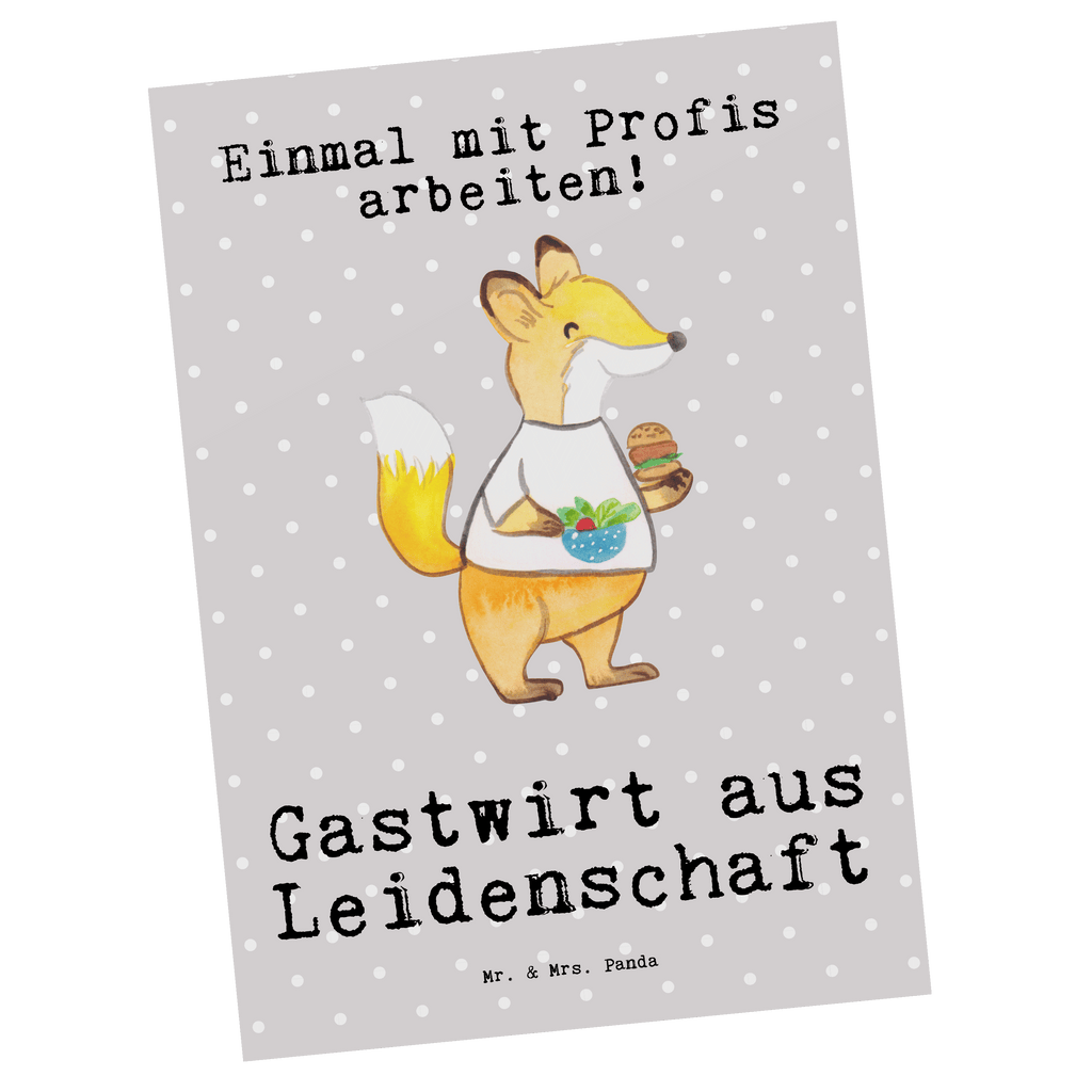 Postkarte Gastwirt aus Leidenschaft Geschenkkarte, Grußkarte, Karte, Einladung, Ansichtskarte, Geburtstagskarte, Einladungskarte, Dankeskarte, Beruf, Ausbildung, Jubiläum, Abschied, Rente, Kollege, Kollegin, Geschenk, Schenken, Arbeitskollege, Mitarbeiter, Firma, Danke, Dankeschön, Kneipenwirt, Gastwirt, Gaststätte, Kneipe, Eröffnung, Barkeeper, Bartender, Rum, Bar