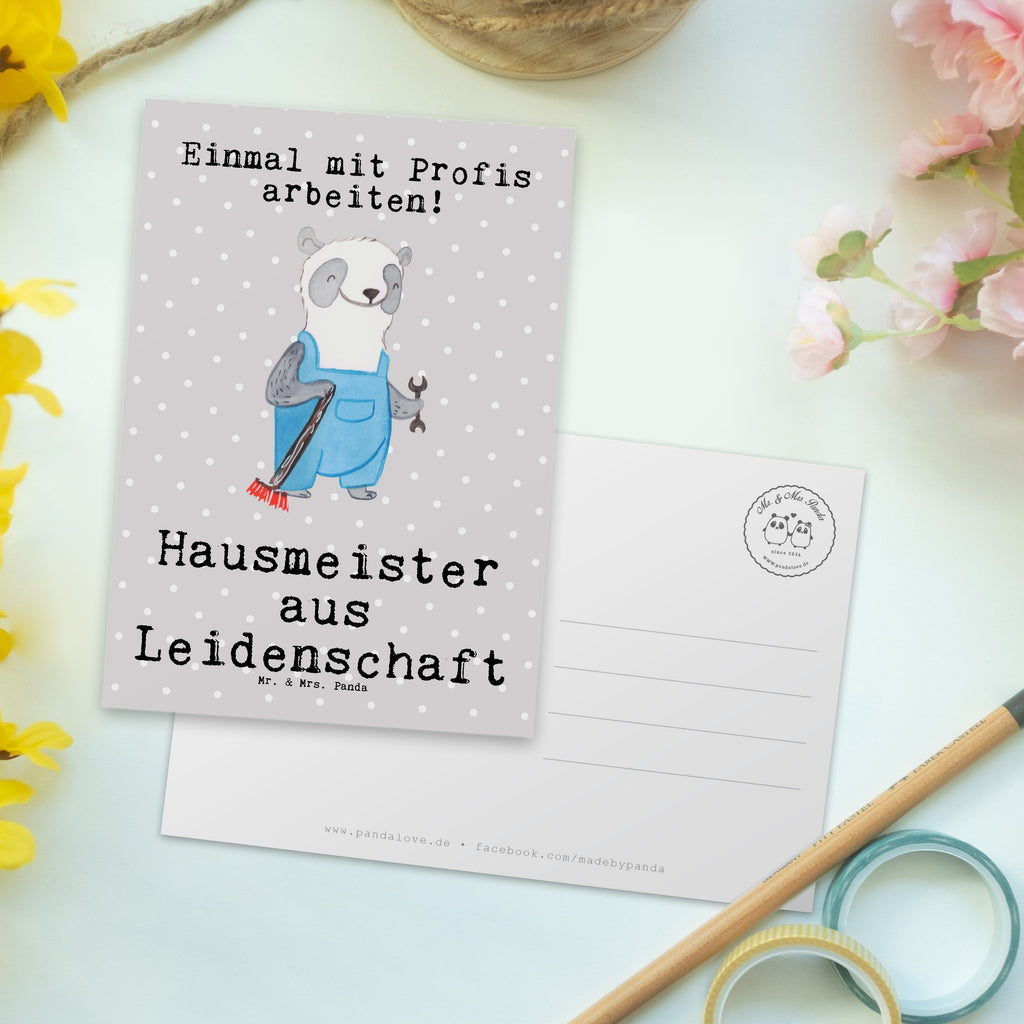 Postkarte Hausmeister aus Leidenschaft Geschenkkarte, Grußkarte, Karte, Einladung, Ansichtskarte, Geburtstagskarte, Einladungskarte, Dankeskarte, Beruf, Ausbildung, Jubiläum, Abschied, Rente, Kollege, Kollegin, Geschenk, Schenken, Arbeitskollege, Mitarbeiter, Firma, Danke, Dankeschön, Hausmeister, Concierge, Hausverwalter, Facility Manager