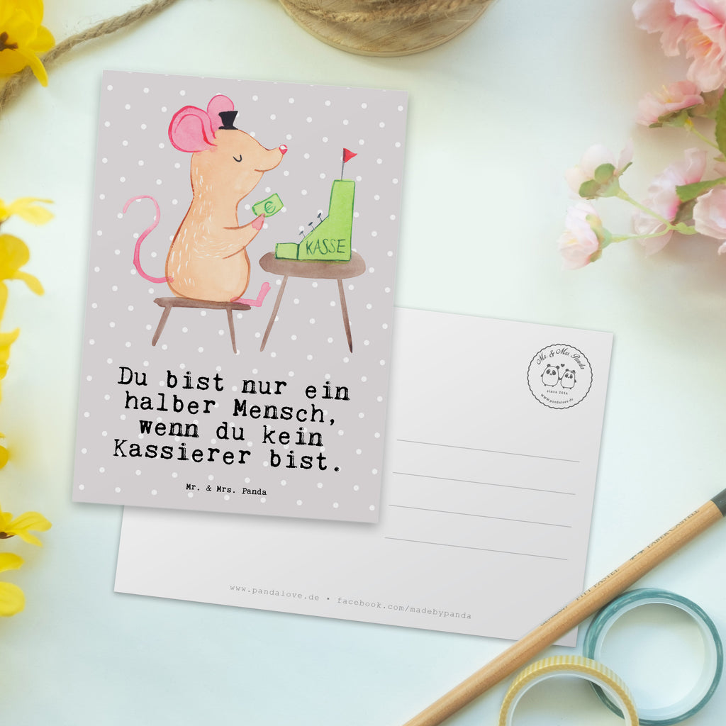 Postkarte Kassierer mit Herz Geschenkkarte, Grußkarte, Karte, Einladung, Ansichtskarte, Geburtstagskarte, Einladungskarte, Dankeskarte, Beruf, Ausbildung, Jubiläum, Abschied, Rente, Kollege, Kollegin, Geschenk, Schenken, Arbeitskollege, Mitarbeiter, Firma, Danke, Dankeschön, Kassierer, Kassenwart, Mitarbeiter Kasse