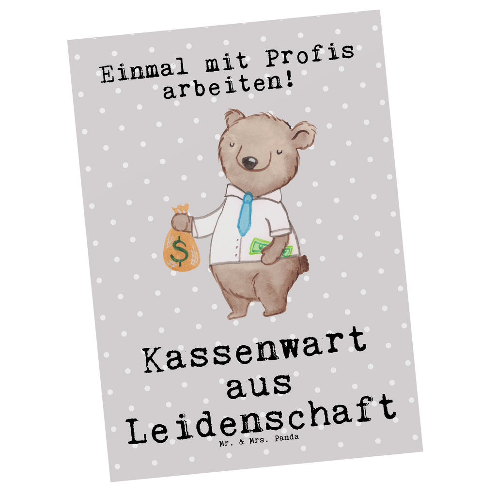Postkarte Kassenwart aus Leidenschaft Geschenkkarte, Grußkarte, Karte, Einladung, Ansichtskarte, Geburtstagskarte, Einladungskarte, Dankeskarte, Beruf, Ausbildung, Jubiläum, Abschied, Rente, Kollege, Kollegin, Geschenk, Schenken, Arbeitskollege, Mitarbeiter, Firma, Danke, Dankeschön, Kassenwart, Schatzmeister, Verein