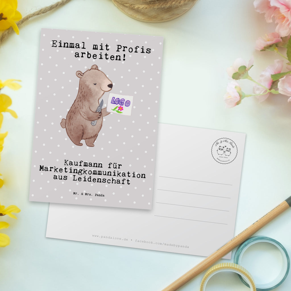 Postkarte Kaufmann für Marketingkommunikation aus Leidenschaft Geschenkkarte, Grußkarte, Karte, Einladung, Ansichtskarte, Geburtstagskarte, Einladungskarte, Beruf, Ausbildung, Jubiläum, Abschied, Rente, Kollege, Kollegin, Geschenk, Schenken, Arbeitskollege, Mitarbeiter, Firma, Danke, Dankeschön