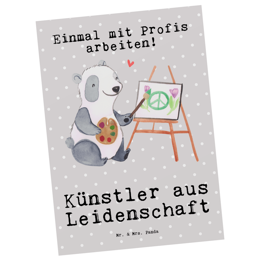 Postkarte Künstler aus Leidenschaft Geschenkkarte, Grußkarte, Karte, Einladung, Ansichtskarte, Geburtstagskarte, Einladungskarte, Dankeskarte, Beruf, Ausbildung, Jubiläum, Abschied, Rente, Kollege, Kollegin, Geschenk, Schenken, Arbeitskollege, Mitarbeiter, Firma, Danke, Dankeschön, Künstler, Maler, Kunstmaler, Galerie Eröffnung, Kunstschule