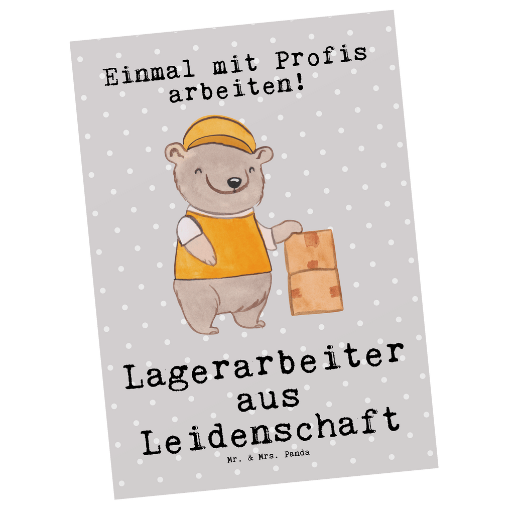 Postkarte Lagerarbeiter aus Leidenschaft Geschenkkarte, Grußkarte, Karte, Einladung, Ansichtskarte, Geburtstagskarte, Einladungskarte, Dankeskarte, Beruf, Ausbildung, Jubiläum, Abschied, Rente, Kollege, Kollegin, Geschenk, Schenken, Arbeitskollege, Mitarbeiter, Firma, Danke, Dankeschön, Lagerarbeiter, Fachlagerist, Lagerist, Lagerverwalter