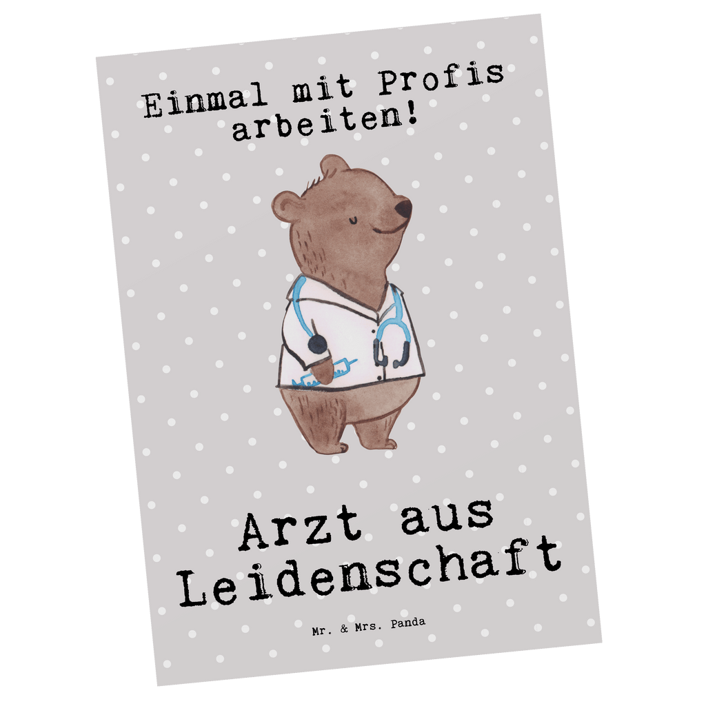 Postkarte Arzt aus Leidenschaft Geschenkkarte, Grußkarte, Karte, Einladung, Ansichtskarte, Geburtstagskarte, Einladungskarte, Dankeskarte, Beruf, Ausbildung, Jubiläum, Abschied, Rente, Kollege, Kollegin, Geschenk, Schenken, Arbeitskollege, Mitarbeiter, Firma, Danke, Dankeschön, Arzt, Hausarzt, Mediziner, Doktor, Medizinstudium, Doktortitel, Arztpraxis