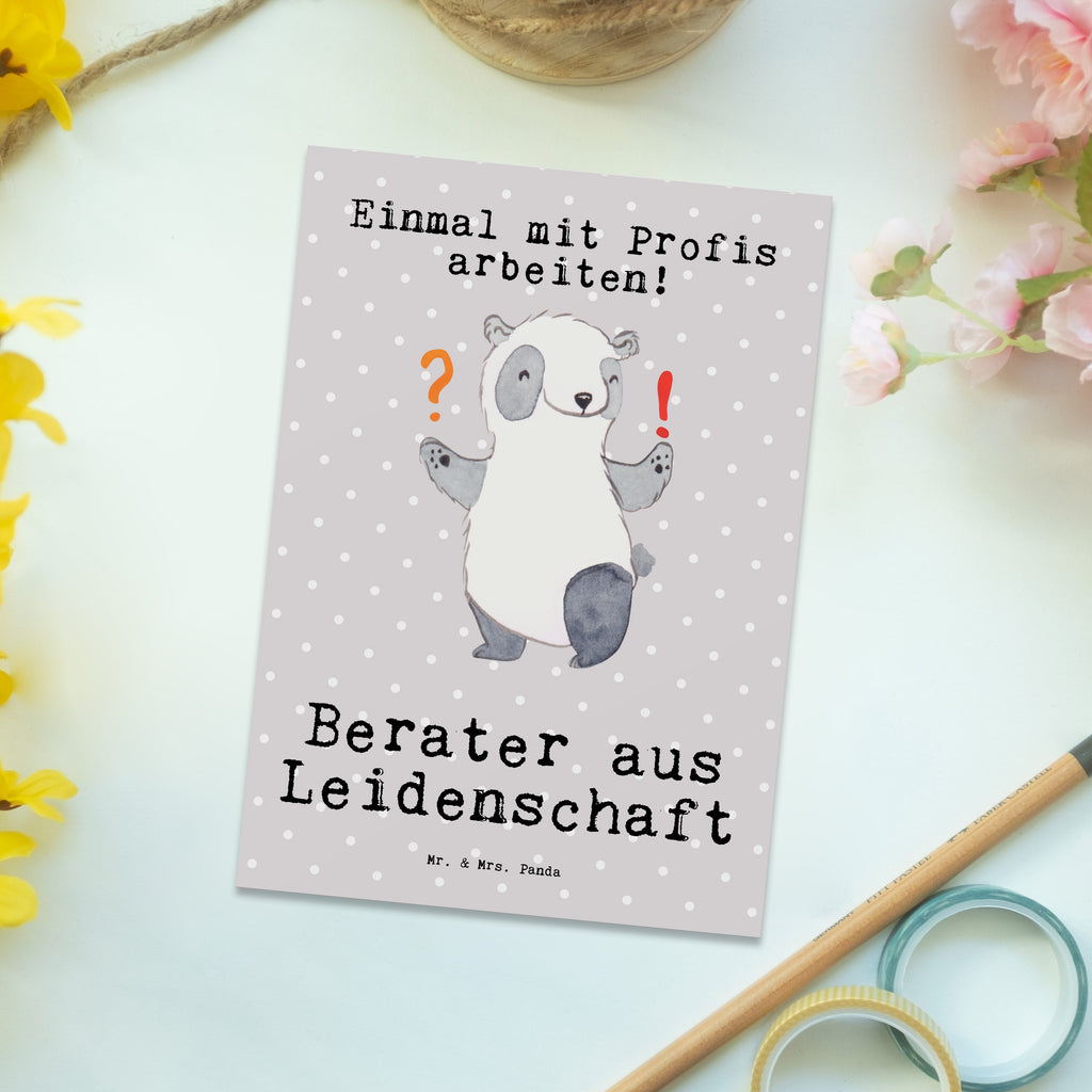 Postkarte Berater aus Leidenschaft Geschenkkarte, Grußkarte, Karte, Einladung, Ansichtskarte, Geburtstagskarte, Einladungskarte, Dankeskarte, Beruf, Ausbildung, Jubiläum, Abschied, Rente, Kollege, Kollegin, Geschenk, Schenken, Arbeitskollege, Mitarbeiter, Firma, Danke, Dankeschön, Berater, Finanzberater, IT Beratung, Beratungsbüro, Eröffnung