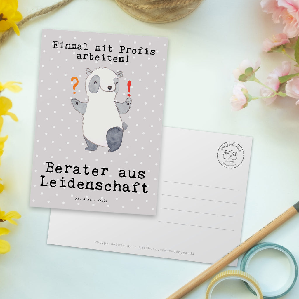 Postkarte Berater aus Leidenschaft Geschenkkarte, Grußkarte, Karte, Einladung, Ansichtskarte, Geburtstagskarte, Einladungskarte, Dankeskarte, Beruf, Ausbildung, Jubiläum, Abschied, Rente, Kollege, Kollegin, Geschenk, Schenken, Arbeitskollege, Mitarbeiter, Firma, Danke, Dankeschön, Berater, Finanzberater, IT Beratung, Beratungsbüro, Eröffnung